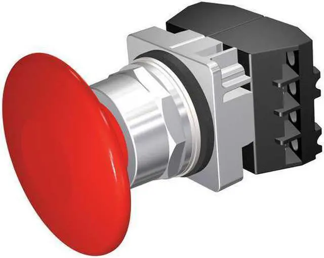 Main image of SIEMENS 52PM9V2G Non-Illuminated Push Button, 30 mm, 2NC, Red