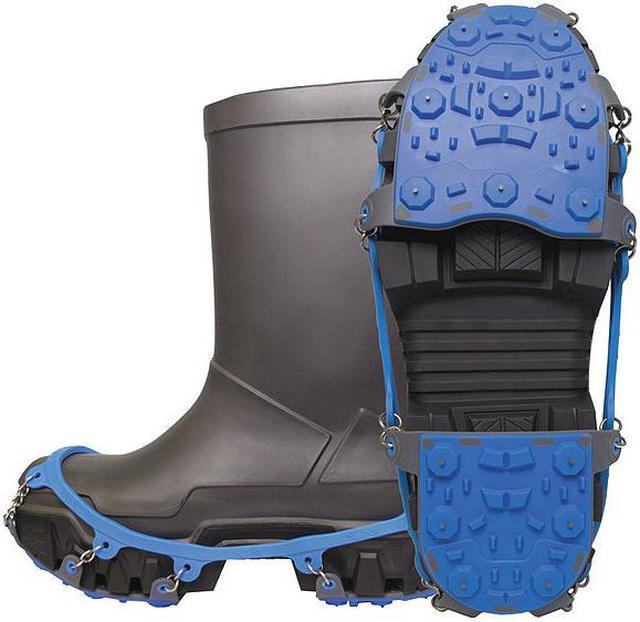 WINTER WALKING JD7725-XL Ice Cleats,Unisex,Blue/Gray,PR 