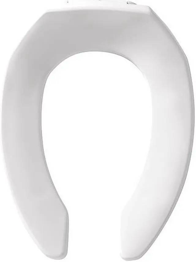 Alt view image 2 of 4 - BEMIS 1955CT-000 Toilet Seat, Without Cover, Plastic, Elongated, White