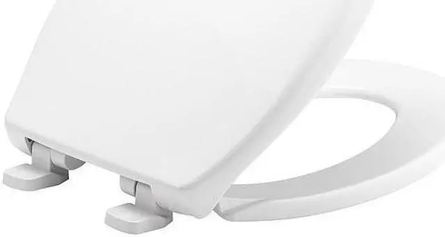 Alt view image 2 of 5 - BEMIS 7900TDGSL Toilet Seat With Cover, Plastic, Elongated, White