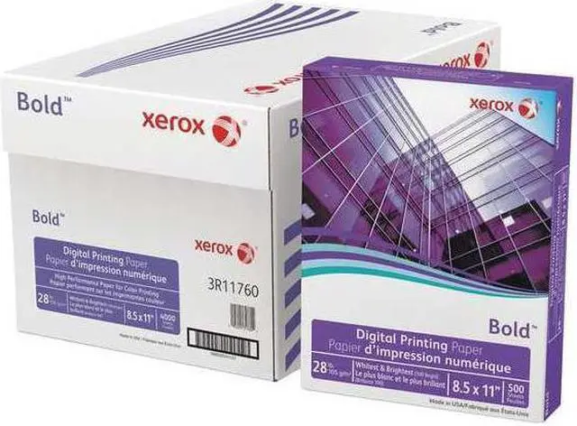 Alt view image 8 of 18 - Xerox Bold Digital Printing Paper 8 1/2 x 11 White 500 Sheets/RM 3R11760