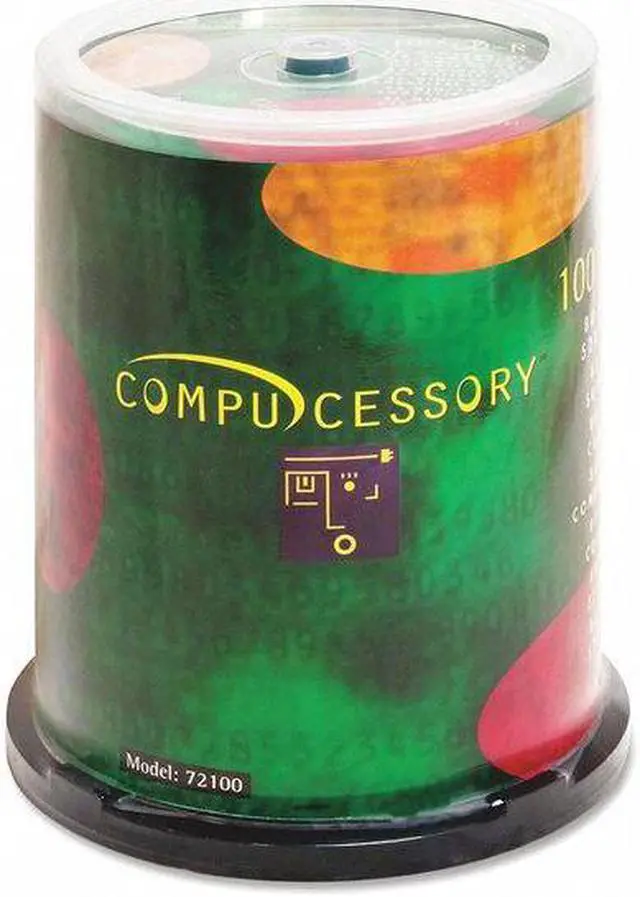 Compucessory CD Recordable Media - CD-R - 52x - 700 MB - 100 Pack ...