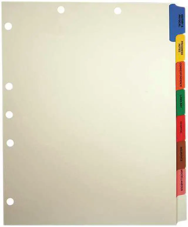 Main image of Tabbies Medical Chart Divider Sets Side Tab 9 x 11 40 Sets/Box 54505