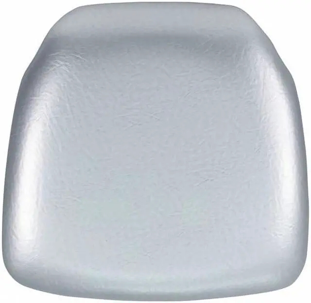 Main image of Hard Silver Vinyl Chiavari Chair Cushion