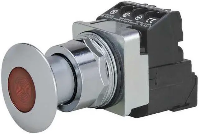 Mushroom Head, 1 3/4In, 30mm Push/Pull, GR - Newegg.com