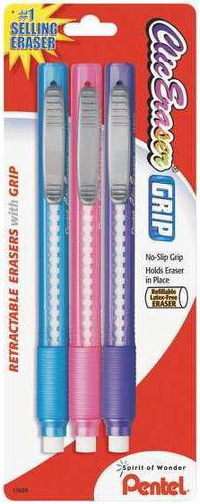 Main image of Pentel Eraser,Clic,Fshn Clr,3/Pk ZE21TBP3M