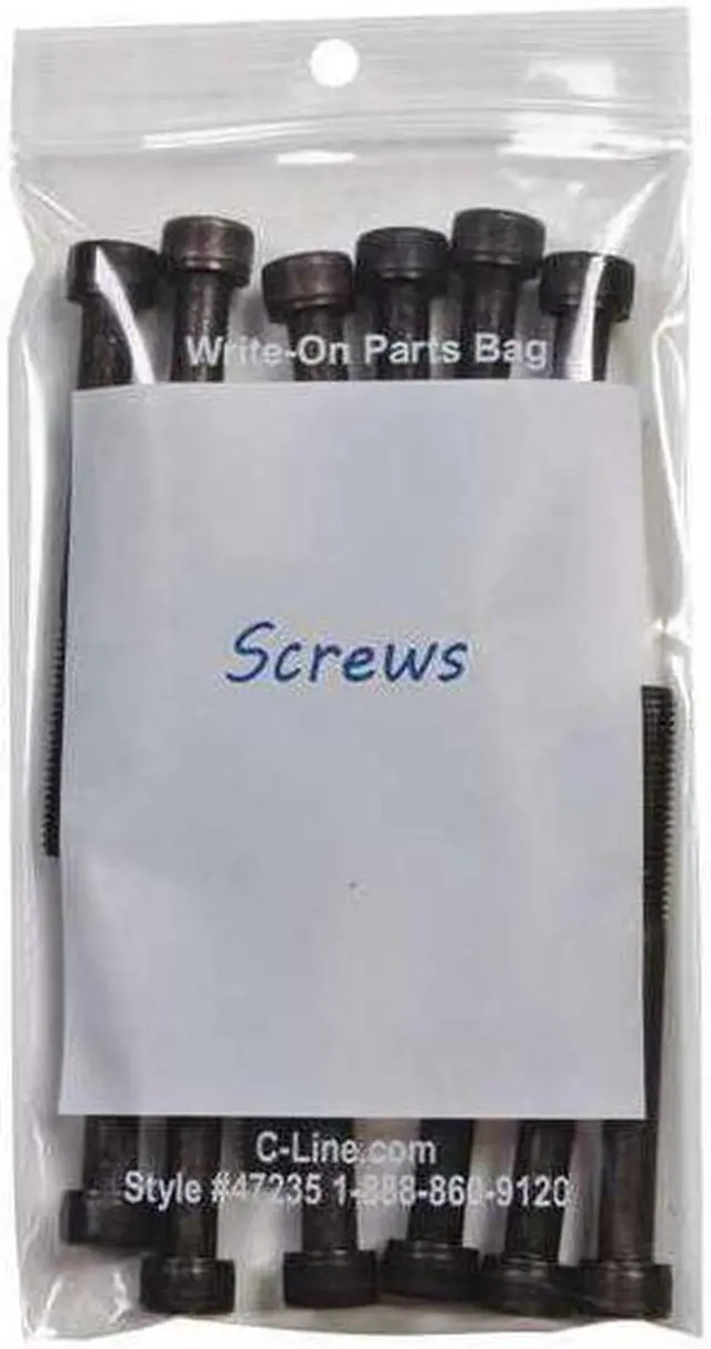 Main image of C-Line Write-On Poly Bags 2 mil 3" x 5" Clear 1000/Carton 47235