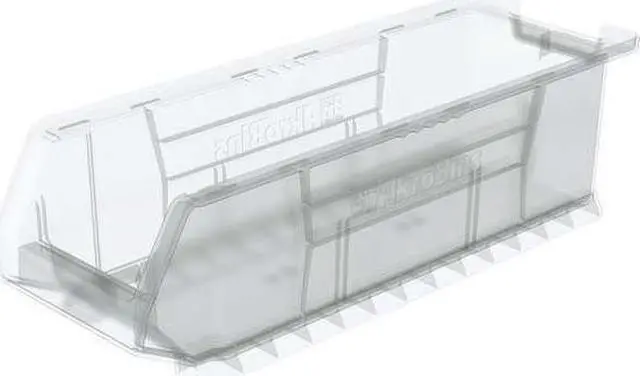 Alt view image 2 of 2 - AKRO-MILS 30284SCLAR Clear Super Size Bin, 23-7/8"L x 8-1/4"W x 7"H