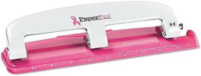 Main image of PAPERPRO 2188 ProPunch Pink Ribbon Compact 3Hole Punch