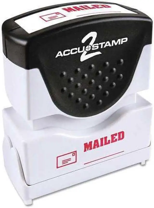 Main image of Accustamp2 035586 1 5/8 x 1/2 Red Mailed Accustamp2 Shutter Stamp with Microban