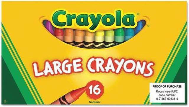 Crayola. 520336 Large Crayons, 16 Colors/Box 