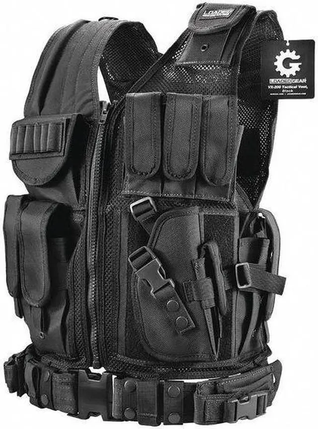 Main image of Barska Men's Loaded Gear VX-200 Tactical Right Hand Vest - BI12018 (Black - One Size)