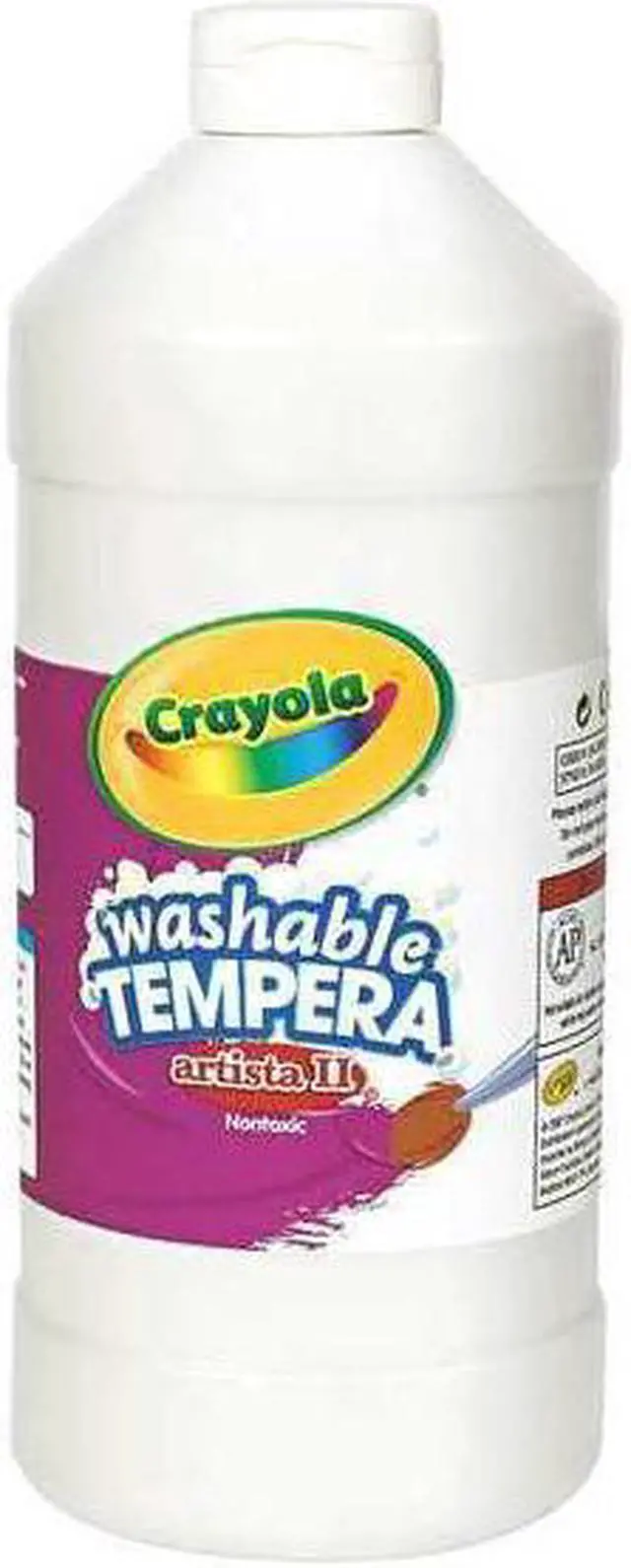 Main image of Artista II Washable Tempera Paint, White, 32 oz 54-3132-053