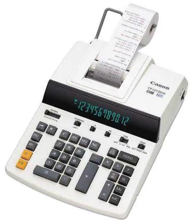 Alt view image 3 of 15 - Canon Calculator,Cp1213diii,Wh 9933B001