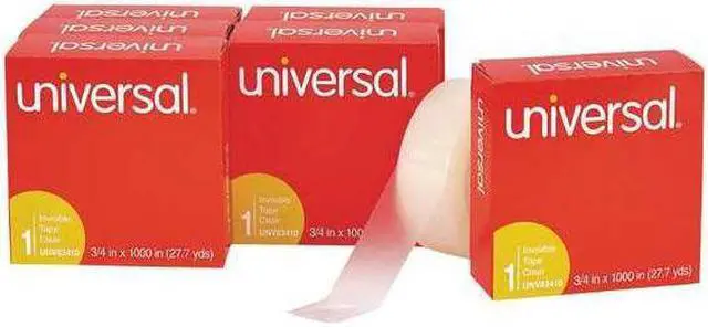 Main image of Universal 83410 Invisible Tape  3/4   x 28 Yards  1 in.Core  Clear  Six per Box
