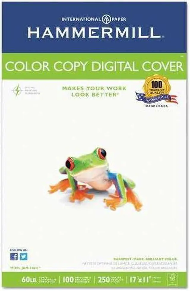 Alt view image 2 of 3 - Hammermill 12255-6 Color Copy Digital Cover Stock, 60 lbs., 11 x 17, White, 250 Sheets