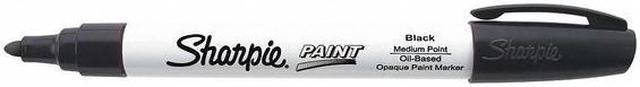 BLACK Oil Based Sharpie paint marker Permanent Medium point tip wood glass  35549