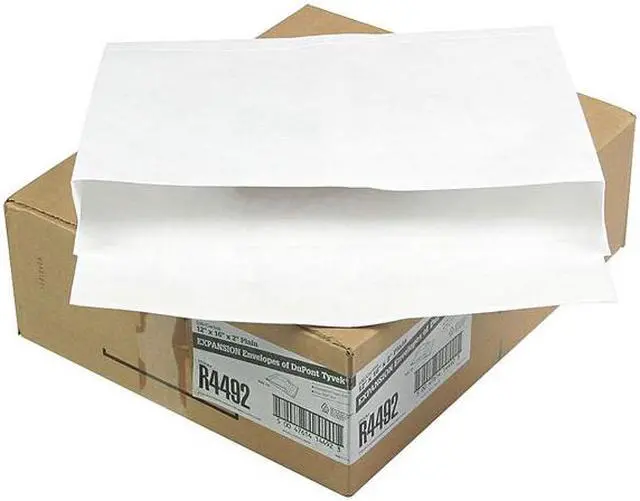 Main image of Survivor Tyvek Booklet Expansion Mailer 12 x 16 x 2 White 18lb 100/Carton R4492