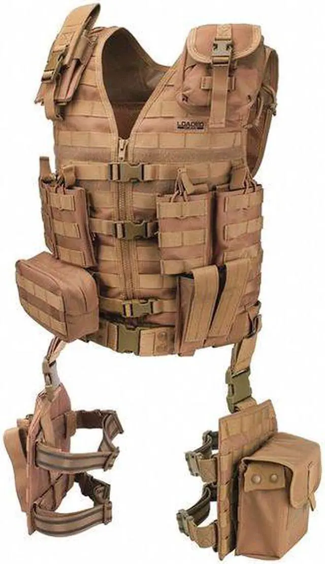 Main image of Barska Optics BI12344 VX-100 Tactical Vest & Leg Platforms - Tan
