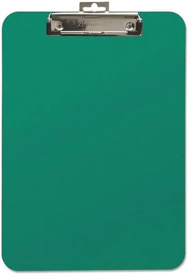 Alt view image 4 of 6 - Baumgartens Unbreakable Recycled Clipboard 1/4" Capacity 8 1/2 x 11 Green 61626