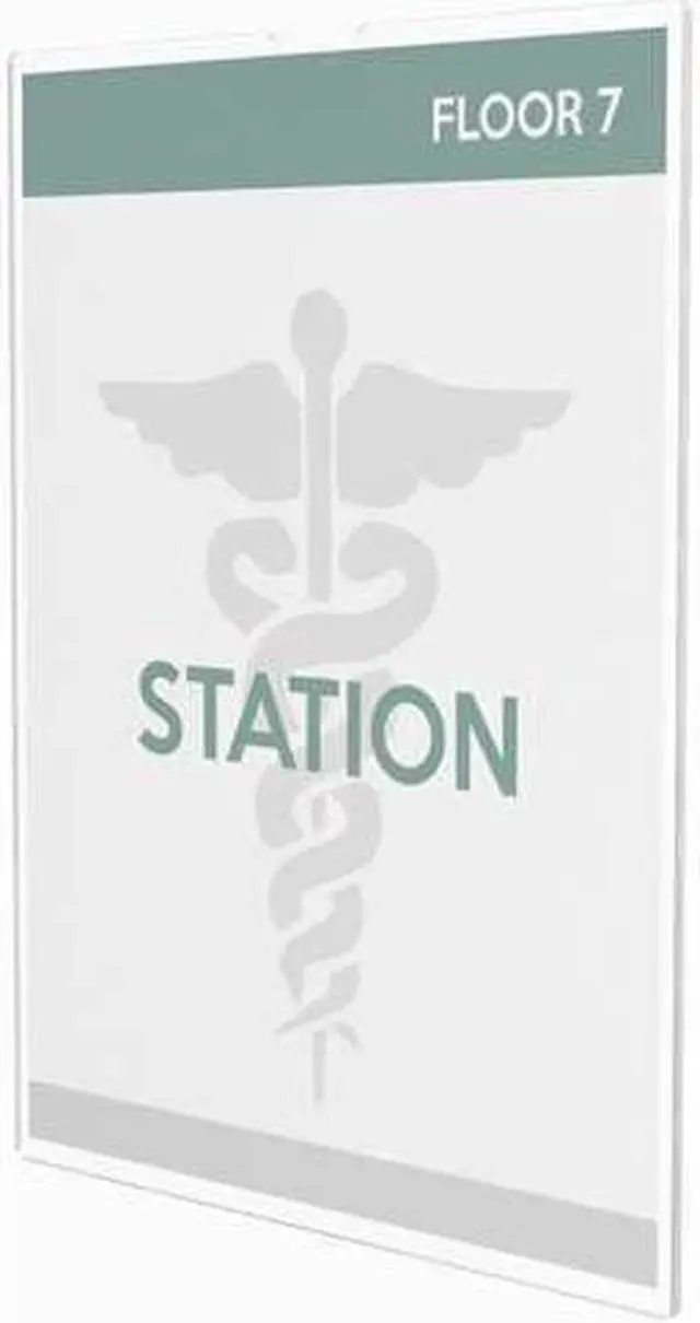 Alt view image 7 of 18 - deflecto Superior Image Cubicle Sign Holder 8 1/2 x 11 Clear 588601