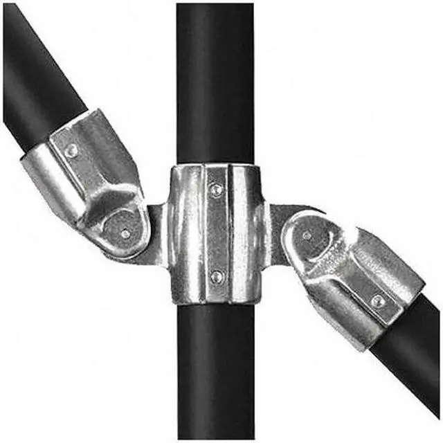 Alt view image 2 of 3 - HOLLAENDER 17E-7 Structural Pipe Fitting, Adjustable Tee, Aluminum, 1.25 in
