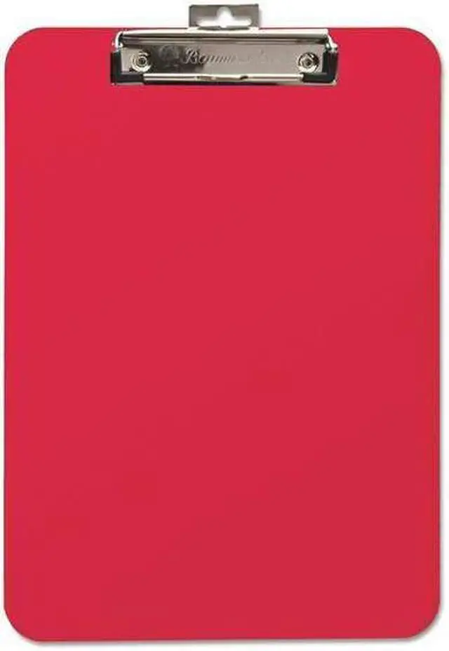 Alt view image 5 of 11 - Baumgartens Unbreakable Recycled Clipboard 1/4" Capacity 8 1/2 x 11 Red 61622