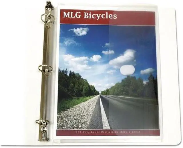 Alt view image 13 of 20 - C-Line Poly Binder Pockets, 11 1/2 X 9 1/4, Clear, 5/Pack 57537