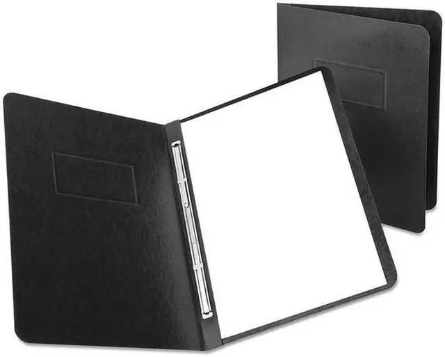 Alt view image 2 of 3 - Oxford 12706 PressGuard Coated Report Cover, Prong Clip, Letter, 3" Capacity, Black