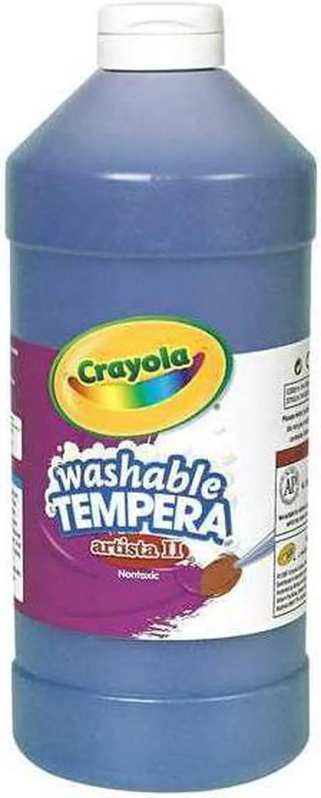 Main image of Crayola. 543132042 Artista II Washable Tempera Paint, Blue, 32 oz