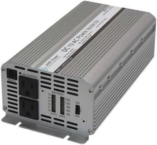 Alt view image 2 of 9 - Aims Power PWRINV1250W 1250 Watt Power Inverter 12 Volt