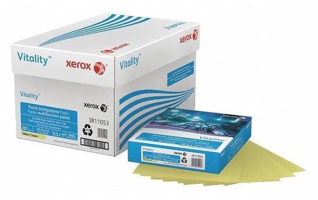 Alt view image 8 of 11 - Xerox Vitality Pastel Multipurpose Paper 8 1/2 x 11 Yellow 500 Sheets/RM 3R11053