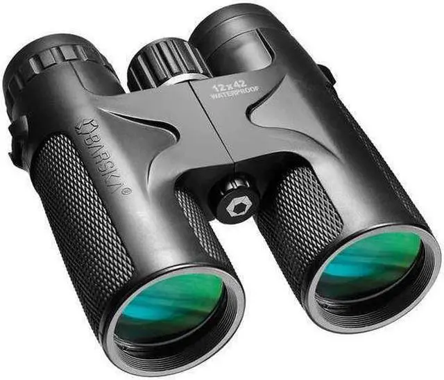 Alt view image 2 of 6 - Barska 12x42 WP Blackhawk Green Lens Binoculars Black AB11840