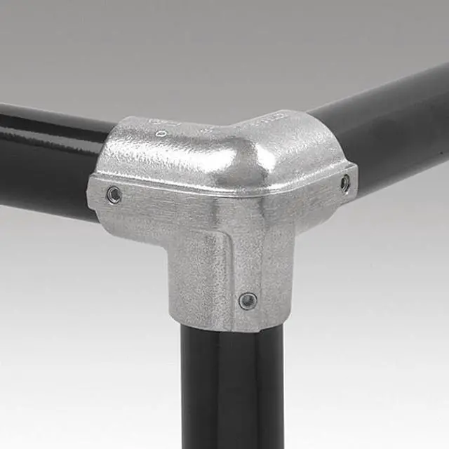 Alt view image 2 of 3 - HOLLAENDER 9-8 Structural Pipe Fitting, Side Outlet Elbow, Aluminum, 1.5 in