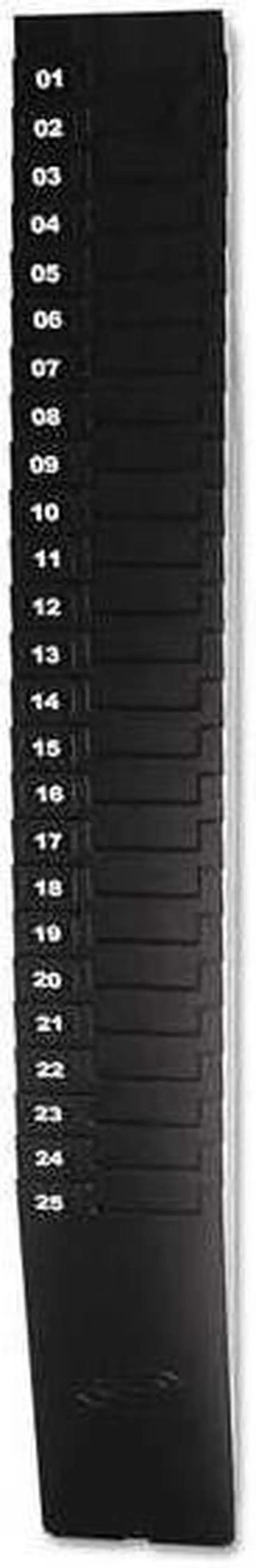 Main image of Lathem Time Expandable Time Card Rack 25-Pocket Holds 9" Cards Plastic Black