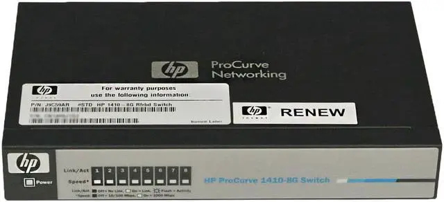 Alt view image 4 of 8 - HPE J9559A ProCurve 1410-8G Unmanaged Layer 2 Gigabit Switch