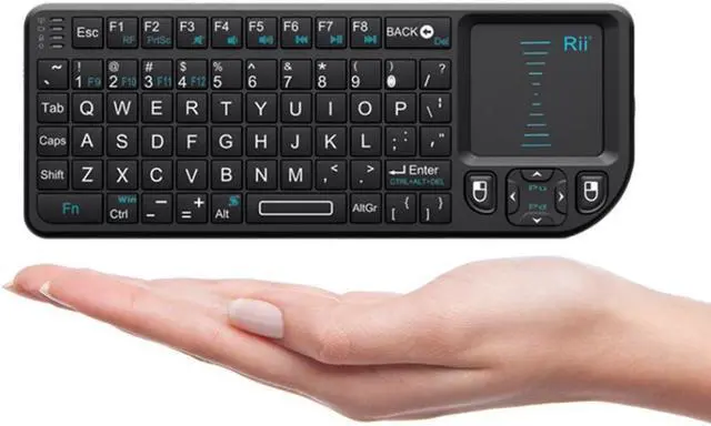 Main image of Rii Mini X1 Handheld 2.4G Wireless Keyboard Touchpad Air Mouse Gaming Keyboards for Laptop PC Notebook Smart TV Android TV BOX