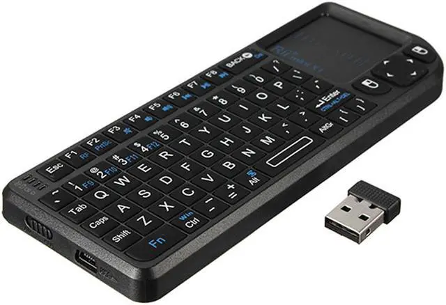 Alt view image 3 of 7 - Rii Mini X1 Handheld 2.4G Wireless Keyboard Touchpad Air Mouse Gaming Keyboards for Laptop PC Notebook Smart TV Android TV BOX