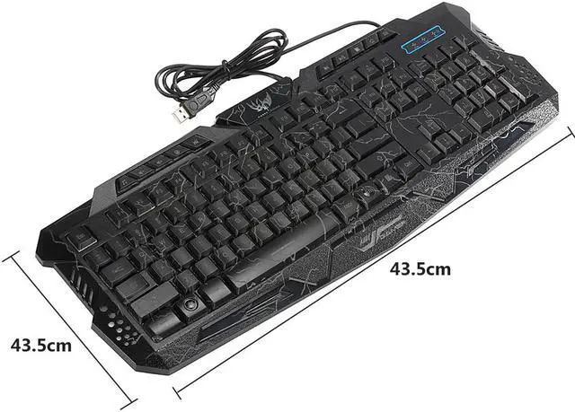 Alt view image 5 of 7 - J60 Anti-ghosting Adjustable DPI Colorful Backlit Gaming Keyboard Mouse Combo for Desktop Notebook Laptop PC Computer