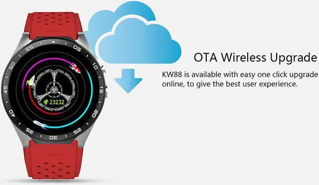 Alt view image 5 of 7 - KingWear KW88 3G WIFI GPS Bluetooth Smart Watch Android 5.1 MTK6580 CPU 1.39 inch 2.0MP Camera Smartwatch for iPhone Huawei Phone Watch