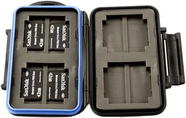 Alt view image 3 of 10 - JJC MC-1 Waterproof Holder Storage Memory Card Case For 4PCS CompactFlash (CF) 8PCS MemoryStick Pro Duo