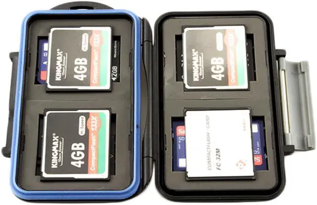 Alt view image 7 of 17 - JJC MC-5 Waterproof Holder Storage Memory Card Case For 4PCS CompactFlash(CF) 2PCS Micro SD2 PCS SecureDigital(SD) 2PCS MemoryStick Pro Duo 2PCS XDPictureCard(XD)