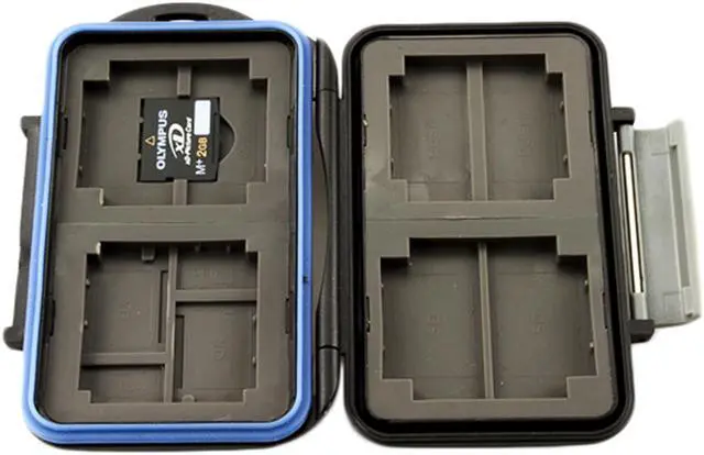Alt view image 5 of 17 - JJC MC-5 Waterproof Holder Storage Memory Card Case For 4PCS CompactFlash(CF) 2PCS Micro SD2 PCS SecureDigital(SD) 2PCS MemoryStick Pro Duo 2PCS XDPictureCard(XD)