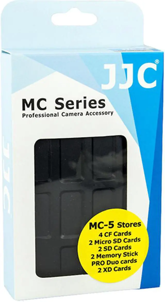 Alt view image 4 of 17 - JJC MC-5 Waterproof Holder Storage Memory Card Case For 4PCS CompactFlash(CF) 2PCS Micro SD2 PCS SecureDigital(SD) 2PCS MemoryStick Pro Duo 2PCS XDPictureCard(XD)