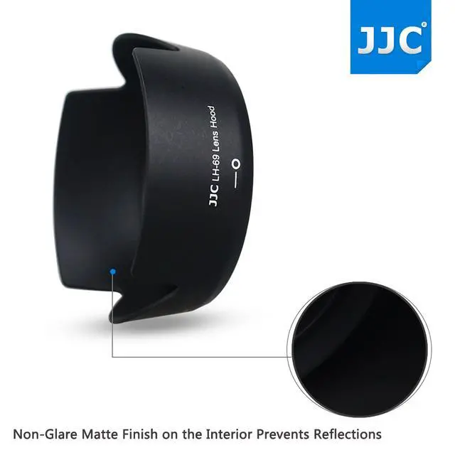 Alt view image 6 of 7 - JJC LH-69 Reversible Lens Hood Shade for NIKON AF-S DX 18-55mm f/3.5-5.6G VR II Lens Replaces Nikon HB-69 Lens Hood