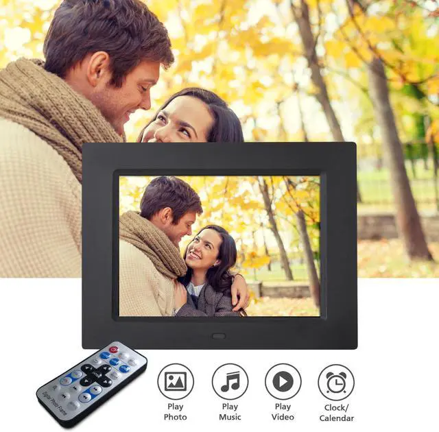 Alt view image 6 of 6 - 8-Inch Digital Photo Frame, multimedia player, 5 star product (Black)