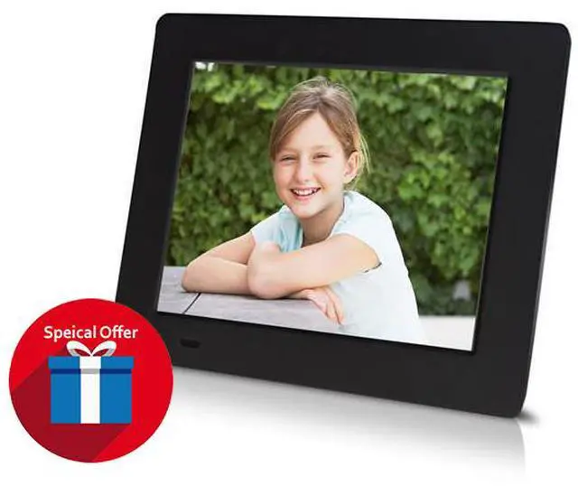 Alt view image 5 of 5 - Sungale PF709 7-Inch Ultra-Slim Digital Photo Frame (Black)