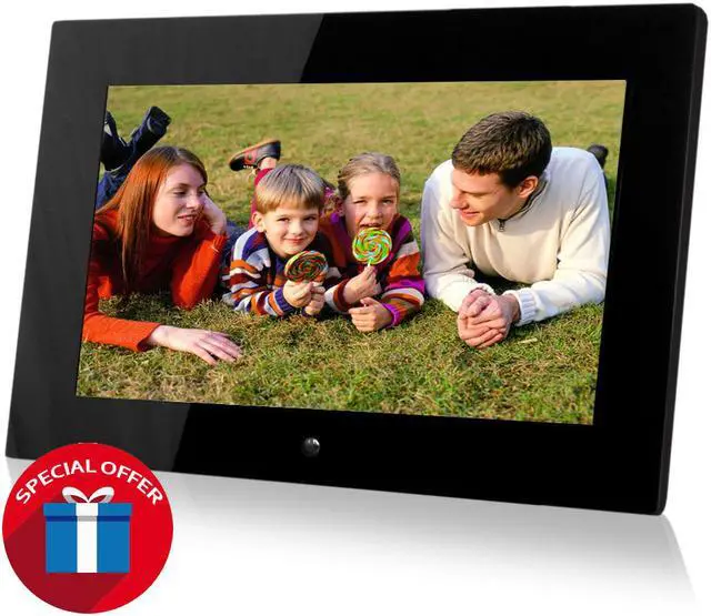 Sungale PF1501 14" Digital Photo Frame, Hi-resolution, Remote Control, Ultra Slim Design, Built-in 4GB Flash Memory, Transitional Effect / Interval Time Adjustable, Auto Slideshow