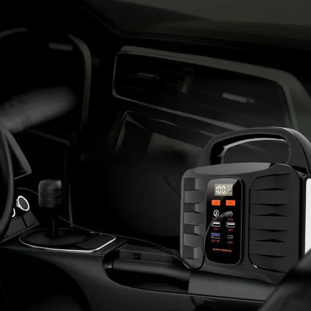 Alt view image 7 of 7 - Portable Power Station, 155Wh/42000mAh, Rechargeable Emergency Backup Lithium Battery with 110V/100W AC Outlet, 12V
DC Output, USB QC3.0 &Type C, LED Flashlight, for Home Travel Camping Outdoors