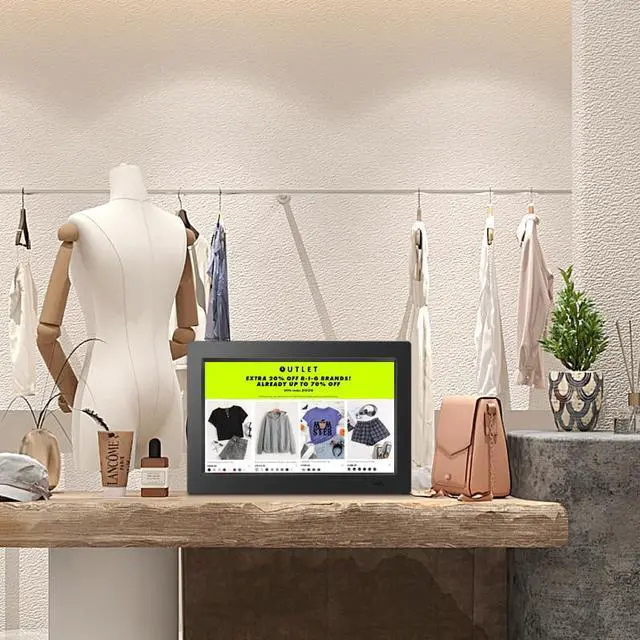 Alt view image 3 of 7 - Sungale 14 Inch Digital Photo Frame with 4GB Built-in Memory, Photo/Music/Video player, TXT E-booking reading, Auto Slideshow, Remote Control, Support 32GB SD Card/USB Drive, Various Display Modes